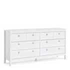 Furniture To Go Madrid Double Dresser 4+4 Drawers In White