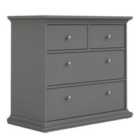 Furniture To Go Paris Chest Of 4 Drawers In Matt Grey