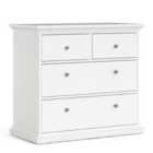 Furniture To Go Paris Chest Of 4 Drawers In White