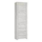 Furniture To Go Angel Tall Narrow 1 Door Narrow Cupboard - White/Oak