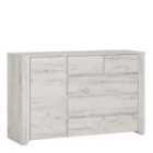Furniture To Go Angel 1 Door 2+3 Drawer Chest In White Craft Oak Effect