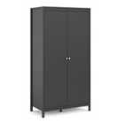 Furniture To Go Madrid Wardrobe With 2 Doors In Matt Black