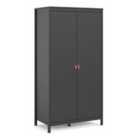 Furniture To Go Barcelona Wardrobe With 2 Doors In Matt Black