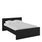 Furniture To Go Naia Double Bed 4Ft6 (140 X 190) In Black Matt
