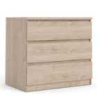 Furniture To Go Naia Chest Of 3 Drawers In Jackson Hickory Oak Effect