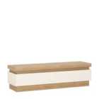 Furniture To Go Lyon 2 Drawer TV Cabinet In Riviera Oak Effect/White High Gloss