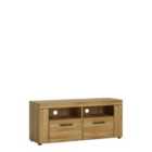 Furniture To Go Cortina 2 Drawer TV Cabinet In Grandson Oak Effect