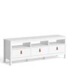 Furniture To Go Barcelona TV-Unit 3 Drawers In White