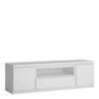 Furniture To Go Fribo 2 Door 1 Drawer 166 Cm Wide TV Cabinet In White