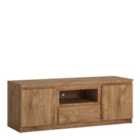 Furniture To Go Fribo 2 Door 1 Drawer 136 Cm Wide TV Cabinet In Oak Effect