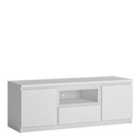 Furniture To Go Fribo 2 Door 1 Drawer 136 Cm Wide TV Cabinet In White