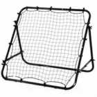 Homcom Rebounder Net Kids Adults Football Training Aid Practice Adjustable Black