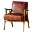 Calais Armchair Vintage Brown Leather
