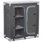Outsunny Portable Camping Cupboard with 3 Shelves