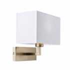 Ensora Lighting Sid Wall Light Satin Nickel