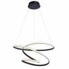 Ensora Lighting Sana LED Pendant Ceiling Light Black