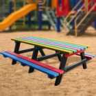 NBB Junior Medium 150cm Recycled Plastic Picnic Table - Mutli-Coloured