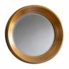 Crossland Grove Shoreham Gold Round Wall Mirror - 650 X 650Mm