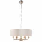 Ensora Lighting Ashton 6 Light Chandelier Ceiling Light Natural