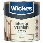 Wickes Quick Dry Interior Matt Varnish - Clear - 2.5L