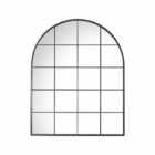 Crossland Grove Selborne Arch Mirror Black - 760 x 950mm