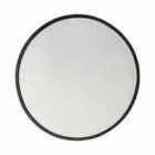 Crossland Grove Biggins Round Black Wall Mirror - 800 x 800mm