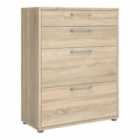 Furniture To Go Prima Office Storage With 2 Drawers And 2 File Drawers In Oak Effect