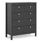 Furniture To Go Madrid Chest 3+2 Drawers In Matt Black