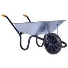 Chillington Chasseur Galvanised Puncture Free Wheelbarrow - 90L