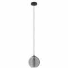 Eglo Smoked Black Glass Spherical Pendant
