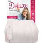 Mylek Electric Blanket Single Fully Fitted Heated Mattress Cover Underblanket With Elasticated Skirt - Size 200 X 107Cm