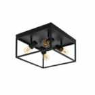 Eglo Industrial 4-Light Ceiling Light