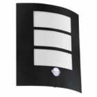 Eglo Black Zinc-plated Steel Outdoor Wall Lamp