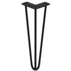 4 X Hairpin Leg - 14 - Black - 3 Prong - 10M