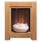 Adam 2kW Monet Fireplace Suite In Oak With Electric Fire 23 Inch