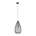 Interiors By PH Pendant Light Black Iron 1 Bulb