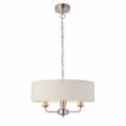 Ensora Lighting Ashton 3 Light Pendant Chandelier Ceiling Light Natural