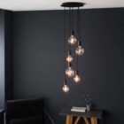 Ensora Lighting Collins 6 Light Ceiling Light Black