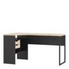 Furniture To Go Function Plus Corner Desk 2 Drawers - Black/Oak