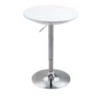 HOMCOM Painted Top Bistro Table - White