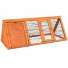 Pet Vida Large Triangle Single Level Wooden Pet Rabbit Hutch