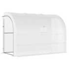Outsunny 300 x 150 x 213 Plant Greenhouse Garden Nursery W/ Cover Window White