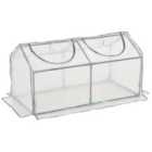 Outsunny Greenhouse Plants Foil Tomato Vegetable House White