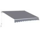 Outsunny 2.95 x 2.5M Manual Awning Canopy Sun Shade Shelter Retractable