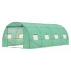 Outsunny 6x3m Polytunnel Walk-in Garden Greenhouse