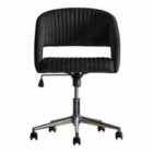 Greenwich Swivel Chair Black Velvet