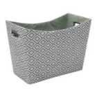 Jvl Argyle Rectangular Paper Tapered Storage Basket