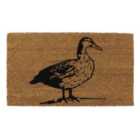 Eco-friendly Latex Backed Coir Door Mat, Quackers Duck