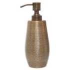 Interiors By Ph Etched Aluminium Soap Dispenser Gold Finish