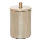 Interiors By Ph Champagne Finish Canister With Lid